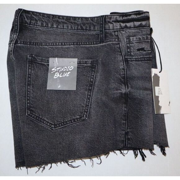 Studio Blue S38031LOT Women's Sz 31 Black Lotus Distressed Denim Jean Shorts - Picture 5 of 6